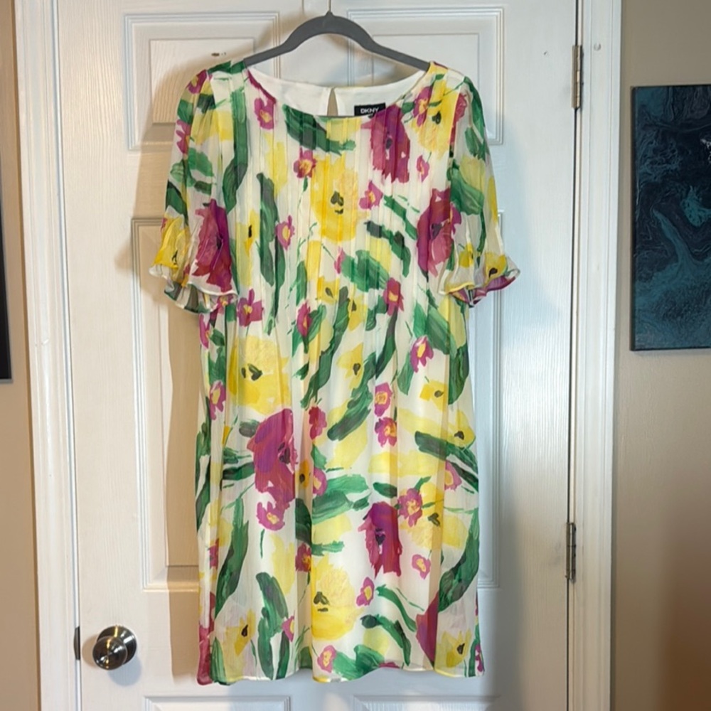 DKNYColorful Floral Women's Dress